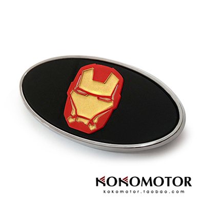 钢铁侠图案车标改装ironmanm款