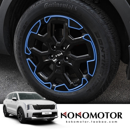 2024-KIA SORENTO MQ4起亚索兰托18寸轮毂装饰防擦保护罩韩国进口