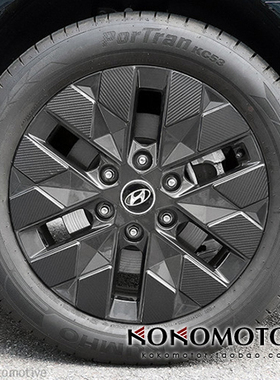 2021~ HYUNDAI STARIA 专用碳纤维18寸轮毂装饰贴  韩国进口
