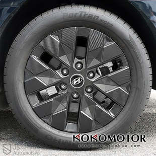 2021~ HYUNDAI STARIA 专用碳纤维18寸轮毂装饰贴  韩国进口