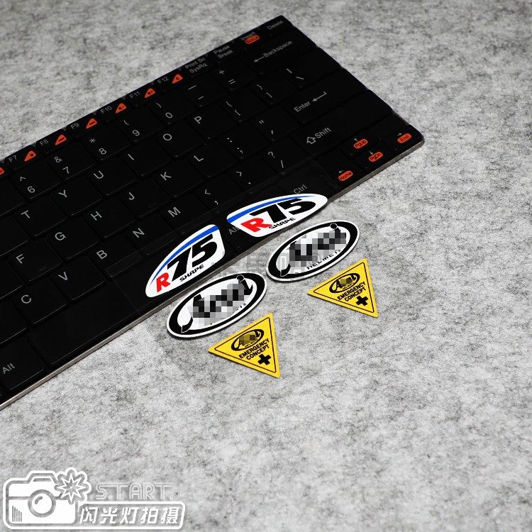 卡思贴摩托车头盔反光装饰贴花