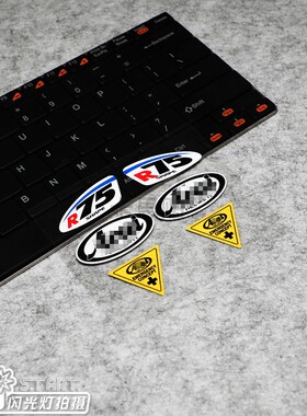 卡思贴适用于摩托车头盔R75头盔贴纸RR4RX7X RR5镜片贴车手反光贴