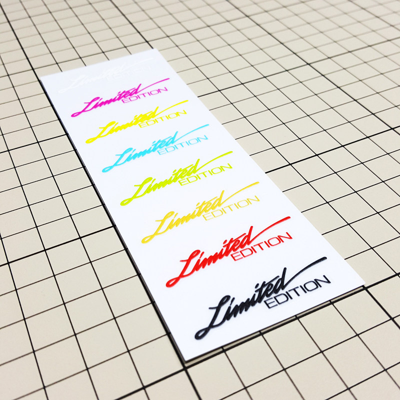 自行车手机箱包个性细节文字limited edition限量版贴纸 防水贴花