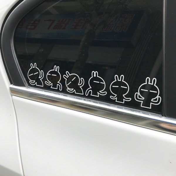CARS車贴-兔斯基搞怪表情反光贴 贴花 贴纸|msdalam kategori kereta/artikel/Fitting/Refit, aksesori luar automotif/pemasangan hiasan/melindungi, aksesori luar automotif, pelekat hiasan kereta - dari Buy2taobao.com untuk memberikan perkhidmatan ejen Taobao profesional membeli