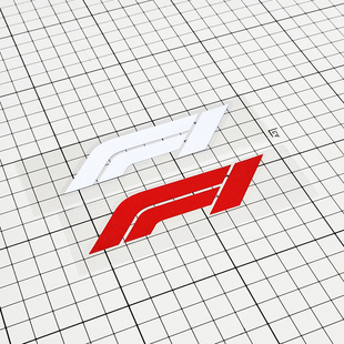 卡思贴 F1方程式锦标赛车贴运动赛事贴纸 赛道改装个性反光车贴花