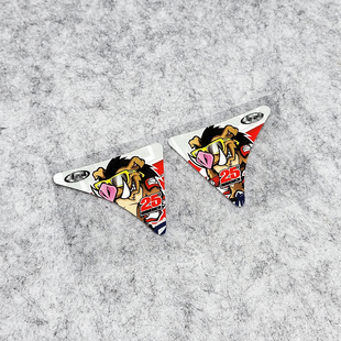 摩托GP车手贴花 MotoGP25 Maverick Aral 镜片侧贴 反光贴 贴纸