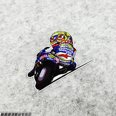 贴客部落車貼 74 加藤大治郎 Q版压弯 A款 车手反光贴 贴纸 贴花