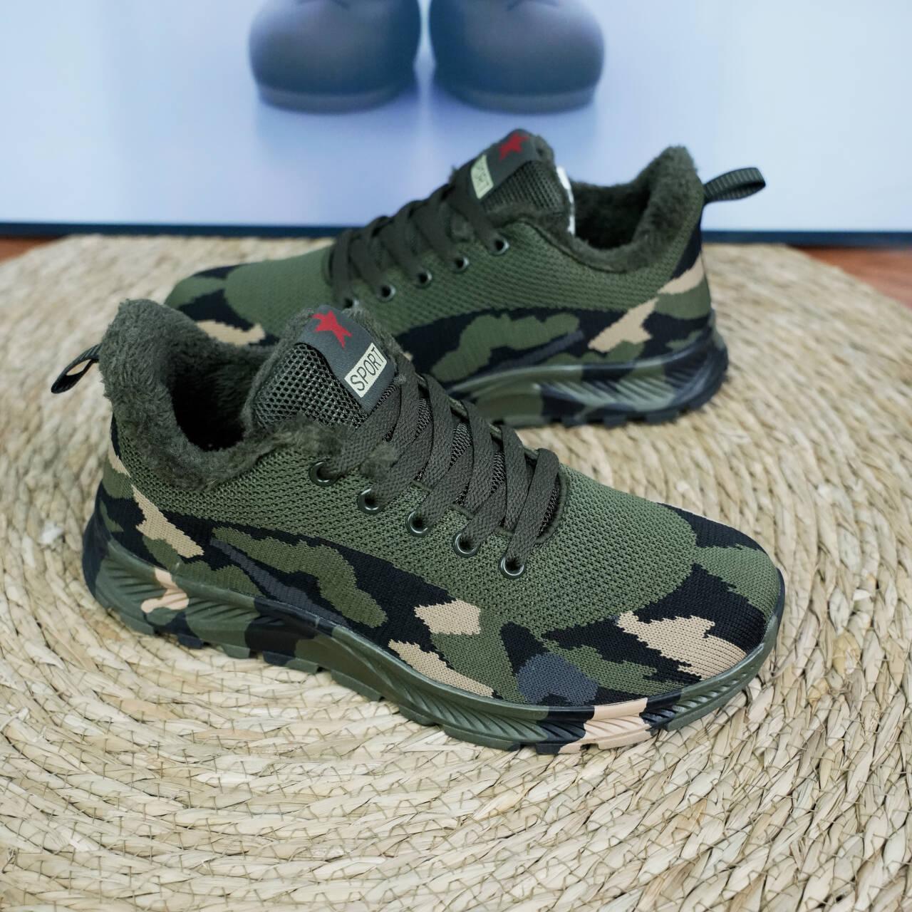 冬季加绒户外迷彩鞋休闲运动登山鞋防滑耐磨男女同款潮鞋