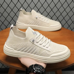 透气薄款 新款 网面鞋 春季 防臭软底百搭休闲飞织老北京布鞋 韩版 男士