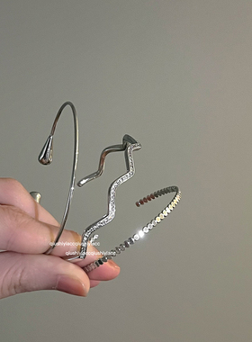 其他日韩女铜合金ins风开口镯