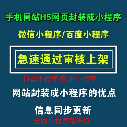 手机网站封装转抖音小程序H5制作抖音小程序抖音小程序封装上架