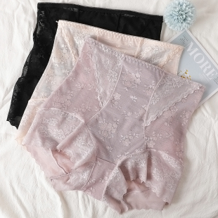 安全裤 女春夏季 高腰收腹内裤 短裤 子 时尚 二合一裤 蕾丝防走光打底裤