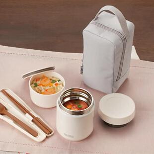 25新款日本膳魔师保温饭盒焖烧罐燕窝焖烧杯儿童便当盒午餐组套装