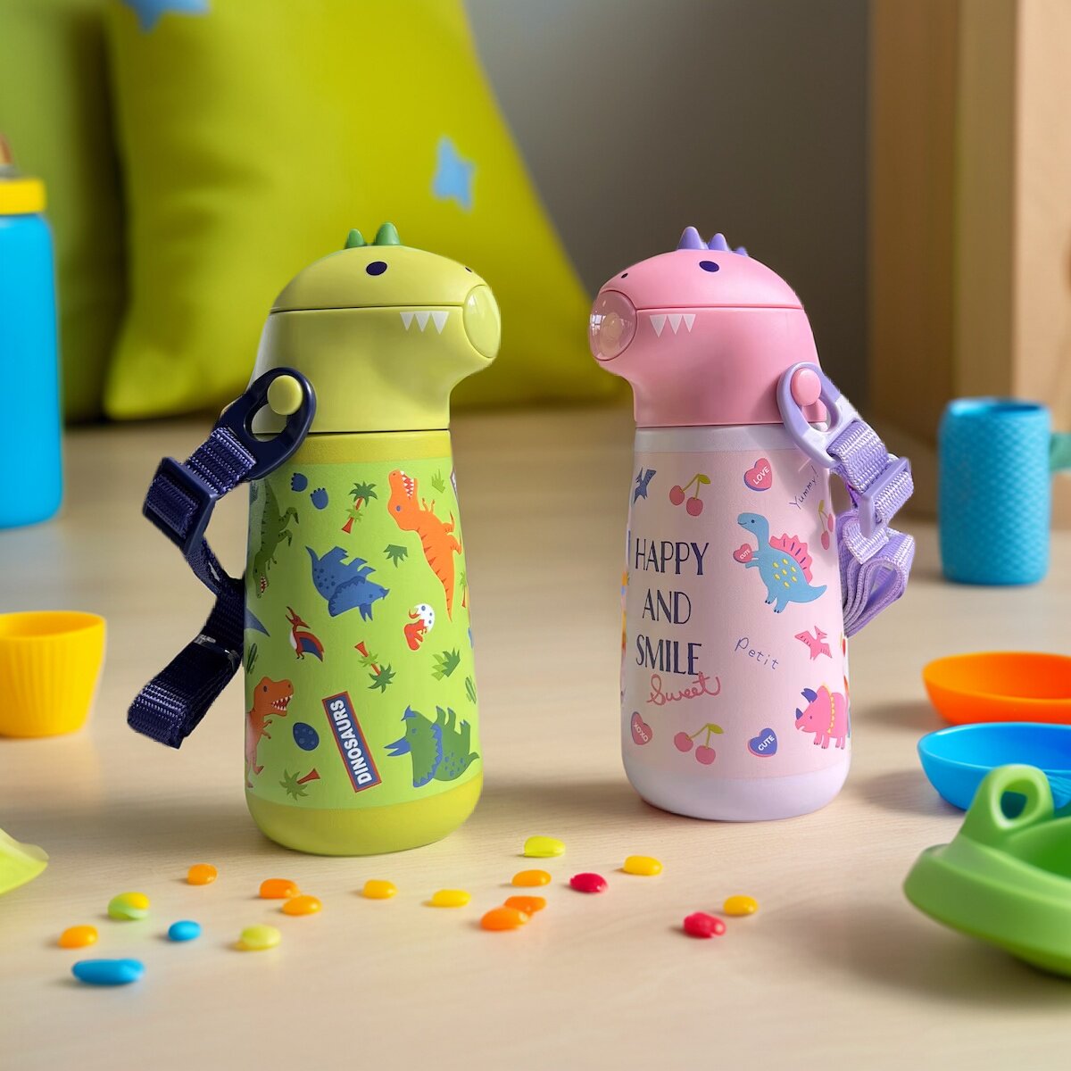 skater斯凯达恐龙316儿童吸管杯