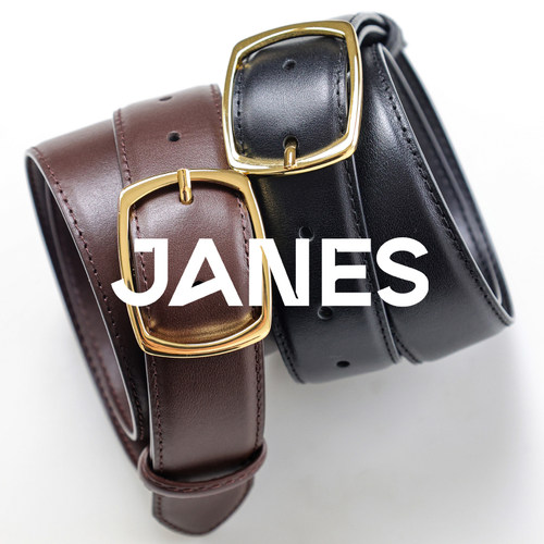 简束极简百搭头层牛皮真皮腰带女