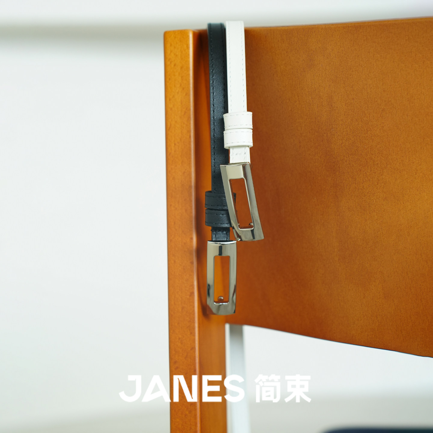 JANES简束小众极简款女士皮带图片
