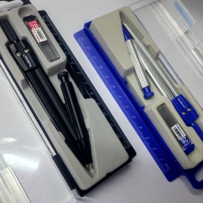 英国笔慕圆规套装C1115小学生初中生2B铅芯绘画中考考试制图工具