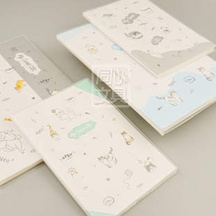 巨门文具16K胶套笔记本子初中生专用日记本高颜值横线软面抄64张