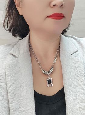 秋冬季装饰品长挂件毛衣链2023新款爆款爱心珍珠项链女潮搭配卫衣