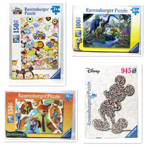 德国睿思儿童益智拼图恐龙海豚圣诞节百片千片Ravensburger玩具6+