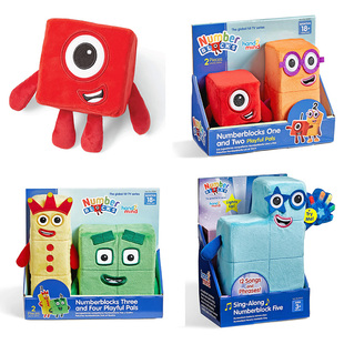 美国numberblocks数字积木毛绒娃娃hand2mind儿童过家家玩具3岁