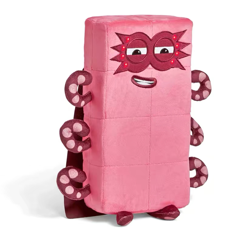 美国数字积木会唱歌的8毛绒玩偶动画片NumberBlocks儿童玩具3+