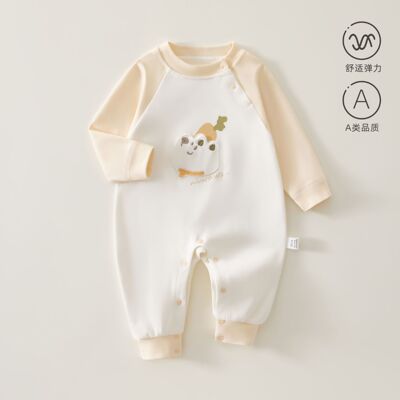 婴儿衣服春秋长袖衣服无骨纯棉