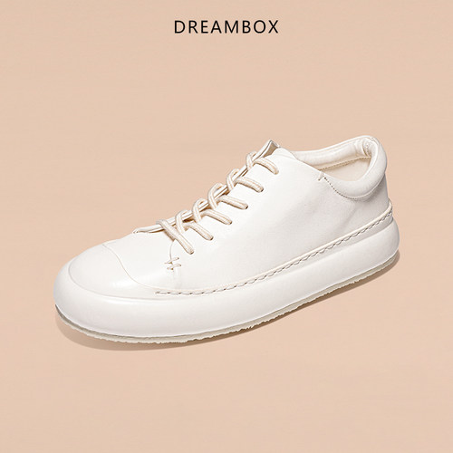 DREAMBOX钧博vibram高档马皮男士潮流休闲鞋防滑耐磨手工平底板鞋