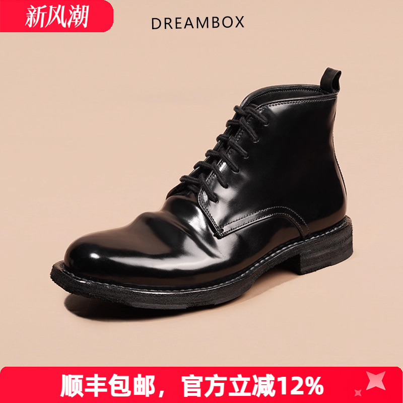 手工马臀皮高帮马丁靴