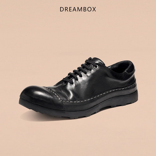 DREAMBOX钧博男士户外防滑潮流时尚休闲鞋重水洗马皮舒适透气板鞋