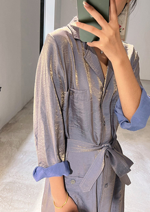 镜头无论如何都表现不出的美 实物一定会惊艳你 桔梗花连衣裙Y