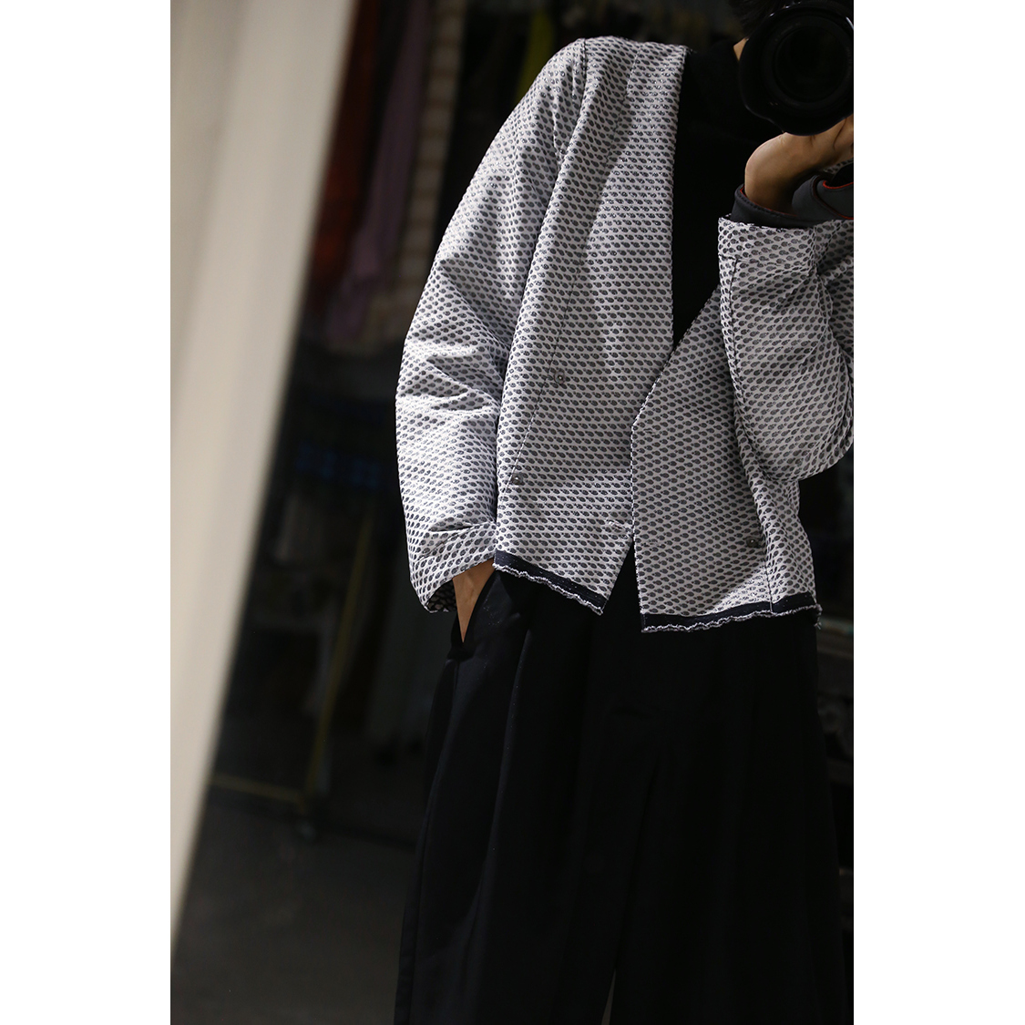 进口面料 双面闪闪 优雅又独特 张扬又克制 经典永不过时短外套