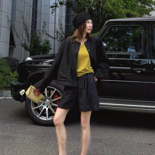 非遗黑龟香云纱松弛感外套
