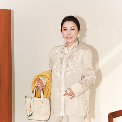 绣花轻奢气质亚麻刺绣长袖衬衫