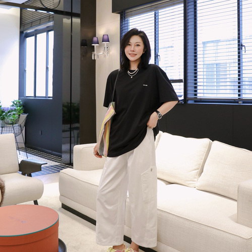 莱赛尔黄金配比百搭圆领短袖T恤
