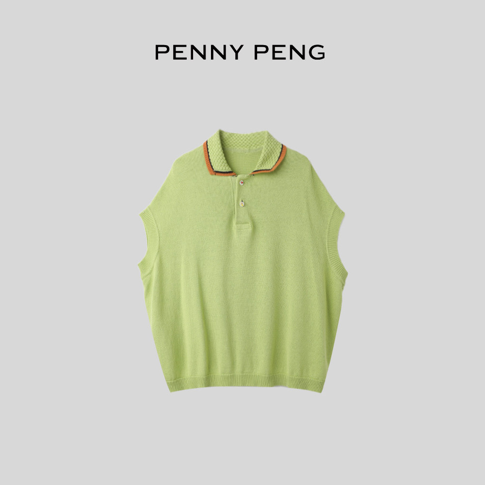 夏季两色洋气老钱风翻领