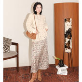 A字老钱风提花半裙 紫标系列复古气质真丝经典 PENNYPENG 伊甸园