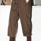 PENNYPENG冬日机能裤 秋冬复古时尚 保暖95绒鹅绒九分松紧腰羽绒裤