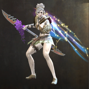 激战2紫藤郁郁长矛皮肤商城道具黑狮宝石含wegame