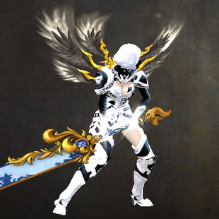 激战2蚀刻瓷器巨剑皮肤商城道具黑狮宝石含wegame