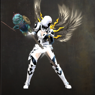 激战2受训丘牙兽巨锤皮肤商城道具黑狮宝石含wegame