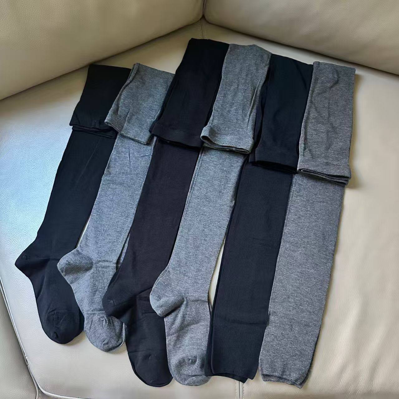 欧货2025秋季新款纯色微透真丝羊毛过膝大腿袜女韩版连裤袜九分裤,女士内衣/男士内衣/家居服,长筒袜,淘宝优惠券,粉丝福利购,淘宝优惠卷