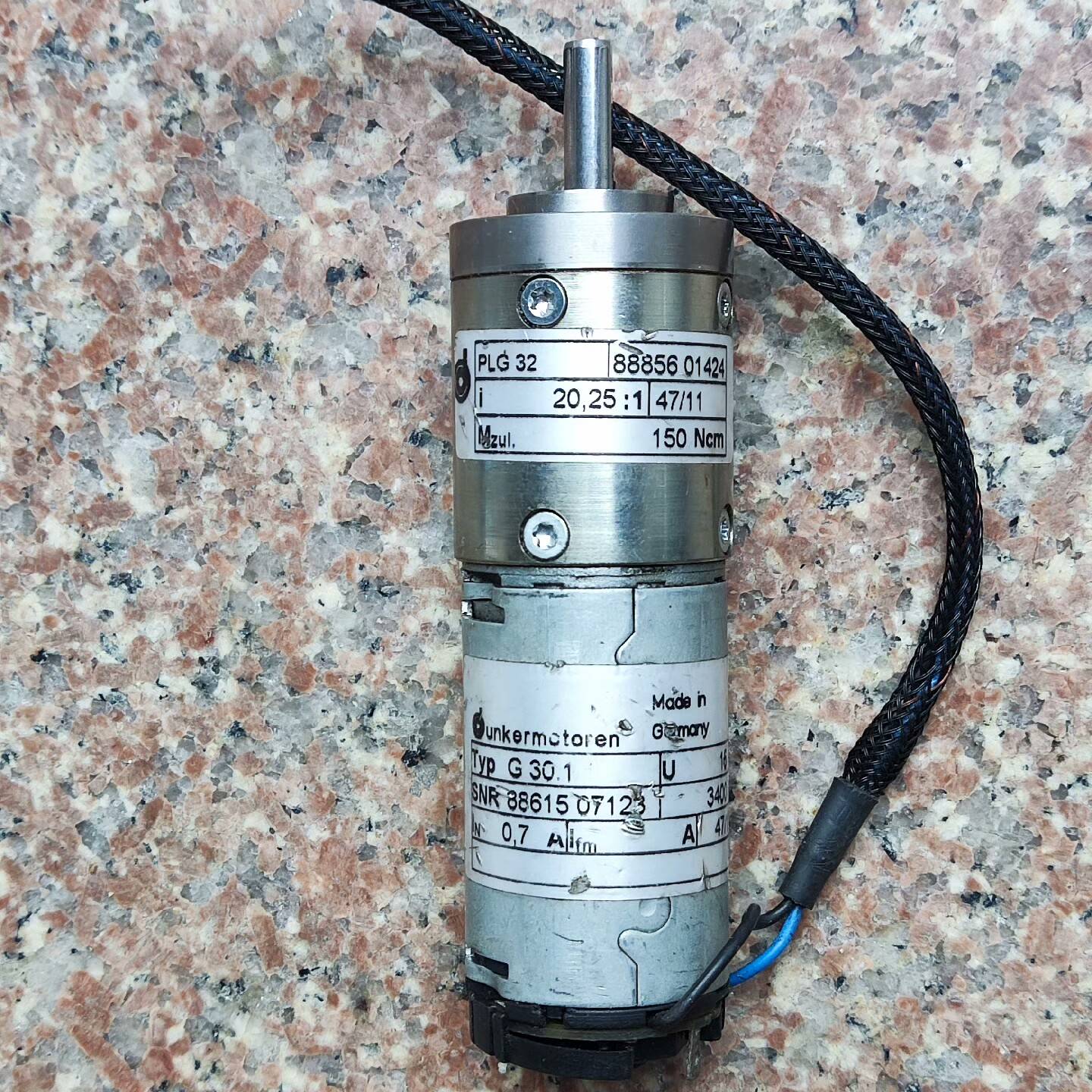 请询价-拆机德恩科减速电机PLG32 20,25:1 150Ncm