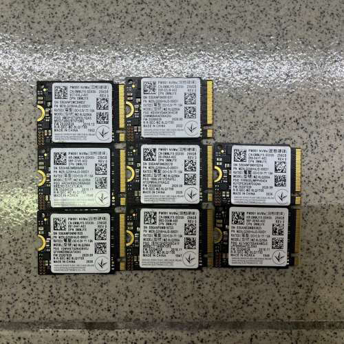 请询价；三星pm991 256g m2固态硬盘，2230