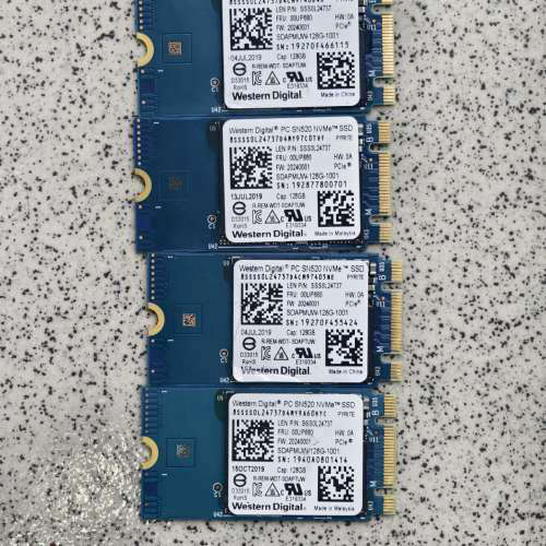 请询价；WD西数 SN520 128G nvme固态硬盘2230/2