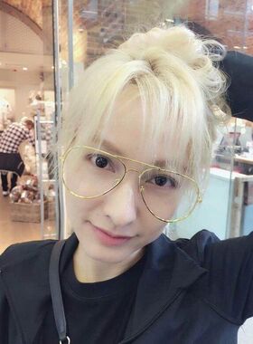 细框欧美复古风金丝边同款眼镜