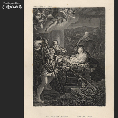 德国1863年原版雕刻版画艺术老物件/PAYNE'S UNIVERSUM/圣诞节