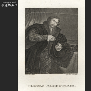 奥地利1820年代古董铜版画Vintage复古艺术绘画装饰收藏/动物学家