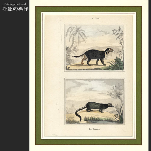 法国古董手工雕版铜版版画装饰画