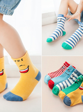 儿童袜子纯棉春秋1-3-5-7-9岁男孩女孩一岁宝宝夏季薄款透气全棉